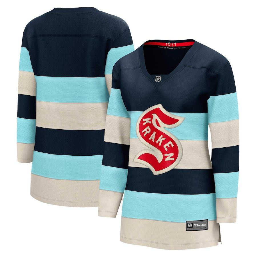 Women's Seattle Kraken Deep Sea Blue 2024 NHL Winter Classic Breakaway ...