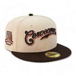 Milwaukee Cerveceros Stone Brown 40th Patch Green UV 59FIFTY Fitted Hat