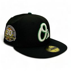 Baltimore Orioles Black "East Cook Up Pack" Camden Yards 30th Anniversary Patch Green UV New Era 59Fifty Fitted Hat