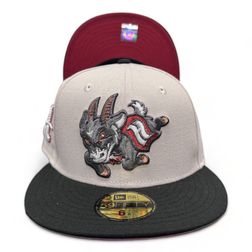 Harford Yard Goats Stone Hat God 5 Arrival Mrdomepieces H Side Patch Red UV 59FIFTY Fitted Hat