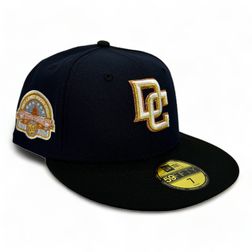 Washington Nationals Navy and Black "Danbury OG Pack" 45th Anniversary Patch Gray UV New Era 59Fifty Fitted Hat