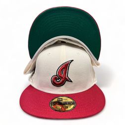 Cleveland Indians Chrome Red Color Splash Pack Jacobs Field Patch Green UV New Era 59FIFTY Fitted Hat