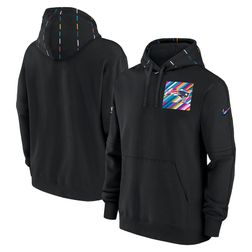 New England Patriots 2023 Crucial Catch Black Nike Club Pullover Hoodie