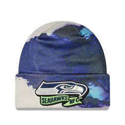 Seattle Seahawks 2022 Sideline Ink Dye New Era Cuffed Knit Beanie Hat