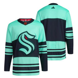 Youth Seattle Kraken Teal Navy NHL Jersey