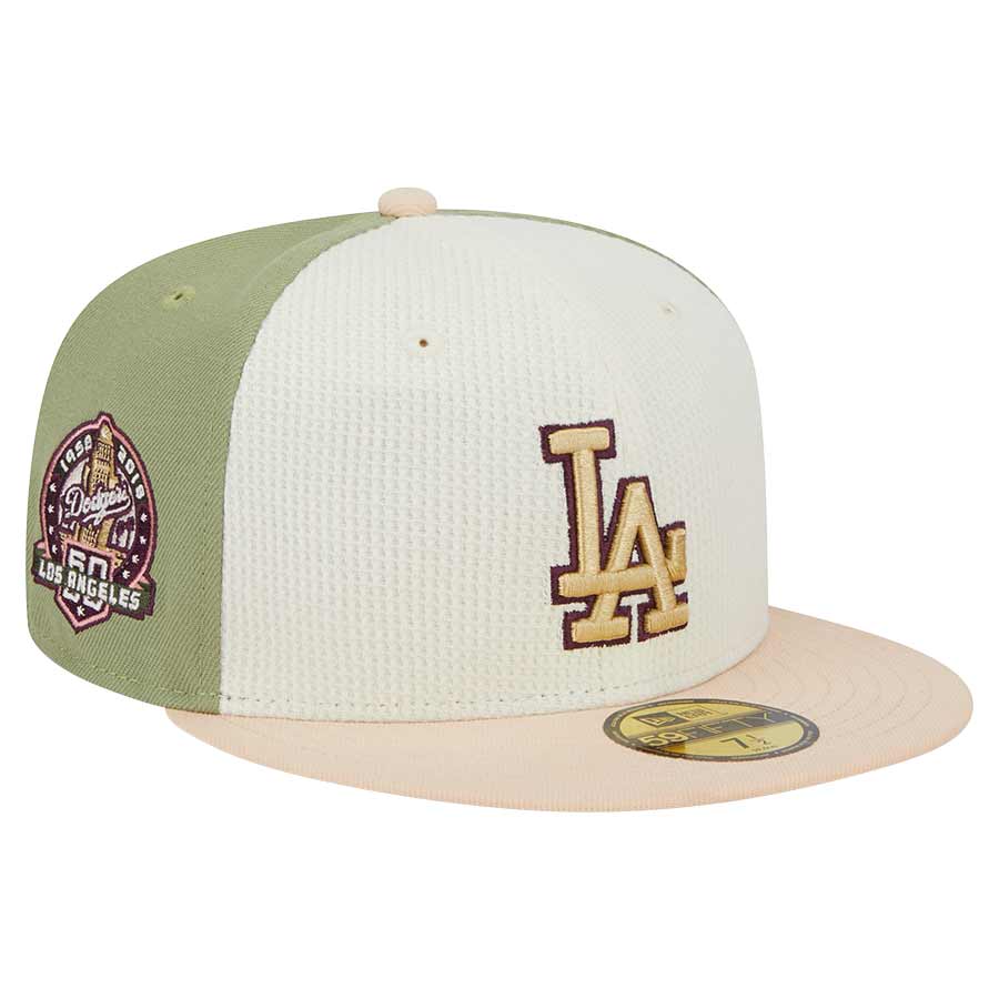 Los Angeles Dodgers Green Thermal Front 60th Aniv Patch Gray UV New Era ...