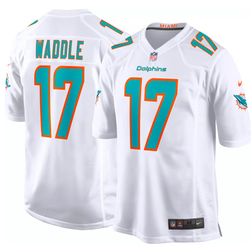 Miami Dolphins Jaylen Waddle White Nike Game Jersey