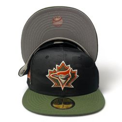 Toronto Blue Jays Black Camo Green Militant Pack 25th Patch Gray UV 59FIFTY Fitted Hat