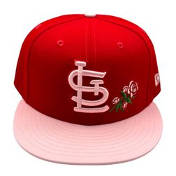 St. Louis Cardinals Red and Pink Rose New Era 59FIFTY Fitted Hat