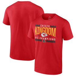 Kansas City Chiefs Red 2023 AFC Champions Hometown Tee