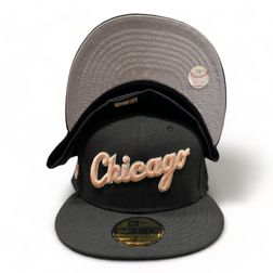 Chicago White Sox Black Rose Gold 2003 ASG Patch Gray UV New Era 59FIFTY Fitted Hat