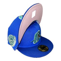 Orlando Rays Blue Southern League Patch Pink UV 59FIFTY Fitted Hat