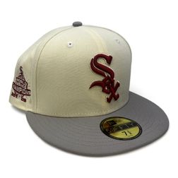 Chicago White Sox Roses are Red Pack 2005 WS Champs Patch Maroon UV New Era 59FIFTY Fitted Hat