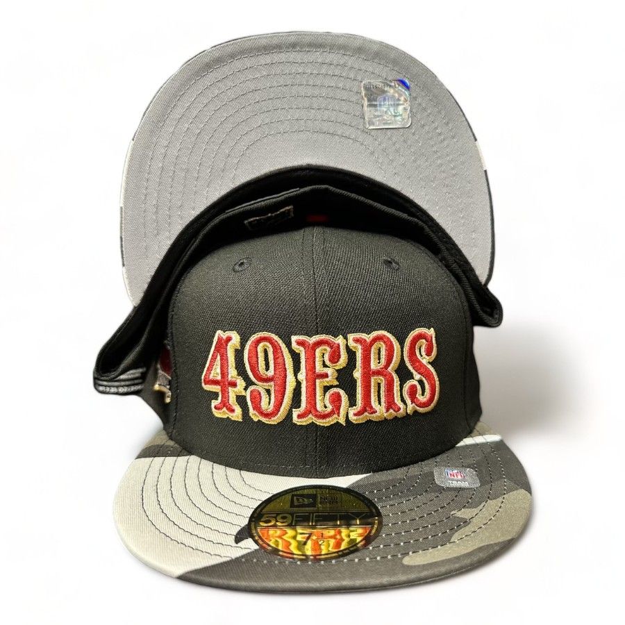 Casquette ajustée New Era 59FIFTY pour homme, couleur écarlate/noire, des San Francisco 49ers Casquette ajustée New Era 59FIFTY pour homme, couleur écarlate/noire, des San Francisco 49ers