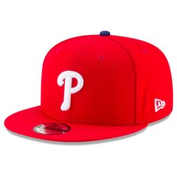 Philadelphia Phillies Red Team Color Basic New Era 9FIFTY Snapback Hat