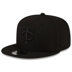 Minnesota Twins Black on Black Basic New Era 9FIFTY Snapback Hat