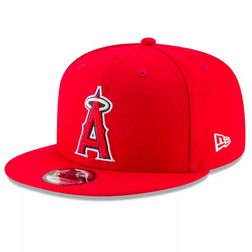 Los Angeles Angels Red Team Color Basic New Era 9FIFTY Snapback Hat
