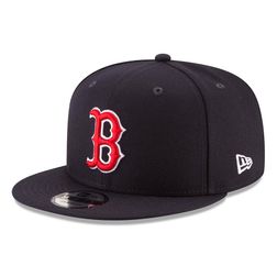 Boston Red Sox Navy Team Color Basic New Era 9FIFTY Snapback Hat