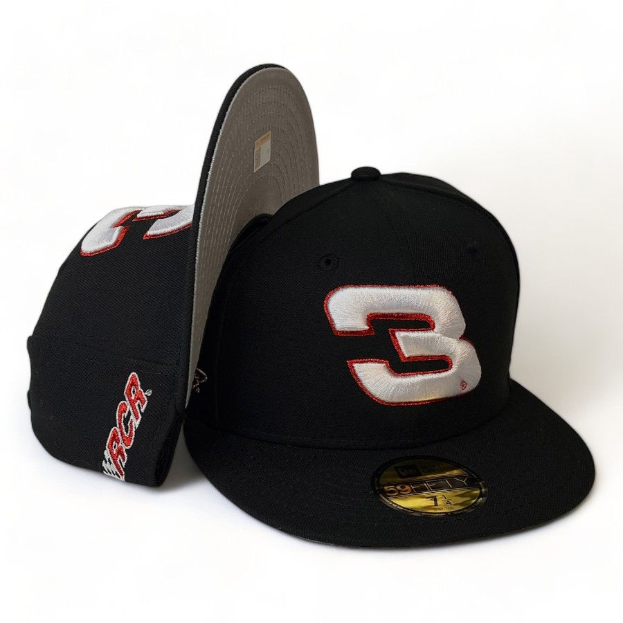 Dale Earnhardt Black RCR Patch Red Metallic Accents Gray UV New Era ...