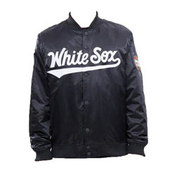 Chicago White Sox Black Pro Standard Big Logo Satin Jacket