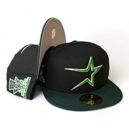 Houston Astros Black Dark Green Two Tone 35th Anniversary Patch Gray UV 59FIFTY Fitted Hat