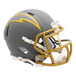 Los Angeles Chargers Slate Alternate Speed Mini Football Helmet