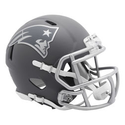 New England Patriots Slate Alternate Speed Mini Football Helmet