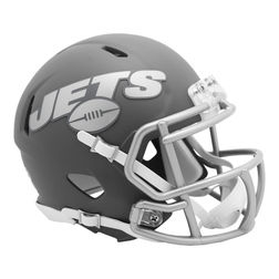 New York Jets Slate Alternate Speed Mini Football Helmet