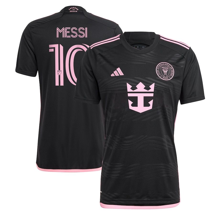 Lionel Messi Inter Miami CF Black 2024 La Noche adidas Adult Jersey Kit