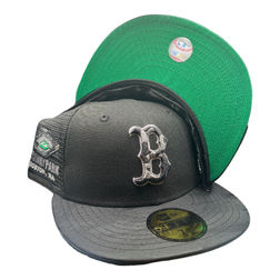 Boston Red Sox Cappy Black Camo Fenway Park Patch Green UV New Era 59FIFTY Fitted Hat