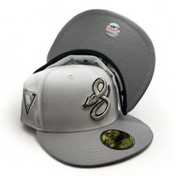 Arizona Diamondbacks White Gray Two Tone Metallic City Connect Patch Gray UV New Era 59FIFTY Fitted Hat