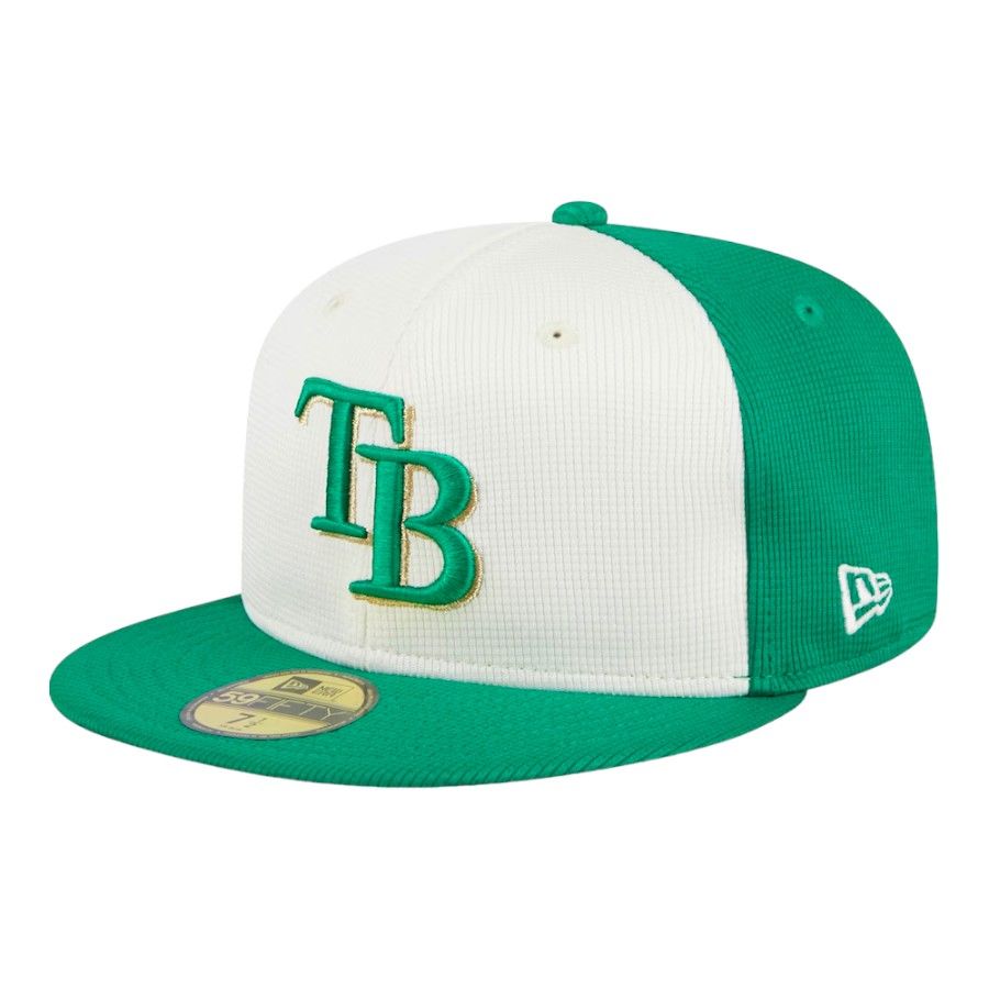 Tampa Bay Rays Green 2024 St. Patrick's Day On-Field New Era 59FIFTY Fitted  Hat