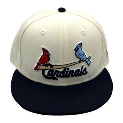 St. Louis Cardinals Chrome Two Birds Red UV New Era 59FIFTY Fitted Hat