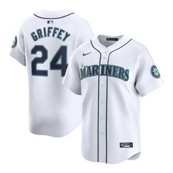 Seattle Mariners Ken Griffey Jr Nike White Home Limited Player Jersey