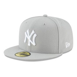 New York Yankees Gray Basic New Era 59FIFTY Fitted Hat