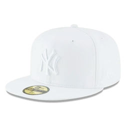 New York Yankees All White Basic New Era 59FIFTY Fitted Hat