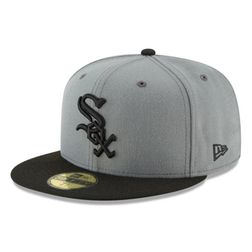 Chicago White Sox Gray and Black Basic New Era 59FIFTY Fitted Hat