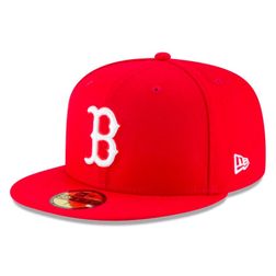 Boston Red Sox Red Basic New Era 59FIFTY Fitted Hat