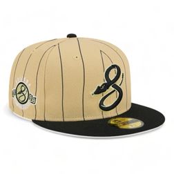 Arizona Diamondbacks Tan Throwback Pinstripes New Era 59FIFTY Fitted Hat