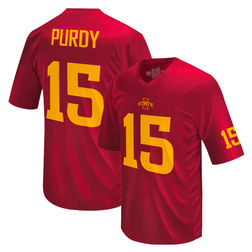 Iowa State Cyclones Brock Purdy Red Original Retro Brand Football Jersey