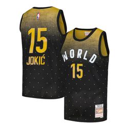 Denver Nuggets Nikola Jokic 2016 NBA Rising Stars Challenge Mitchell & Ness Black Hardwood Classics Swingman Jersey
