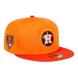 Houston Astros Orange 2024 Spring Training Patch New Era 59FIFTY Fitted Hat