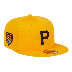 Pittsburgh Pirates Yellow 2024 Spring Training Patch New Era 59FIFTY Fitted Hat