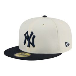 New York Yankees Chrome Navy Two Tone New Era 59FIFTY Fitted Hat