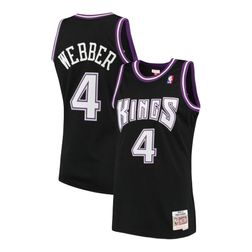 Youth Sacramento Kings Chris Webber Mitchell & Ness 2000-01 Hardwood Classics Swingman Black Jersey