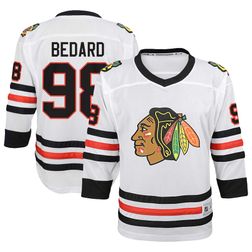 Youth Chicago Blackhawks Connor Bedard White Away NHL Jersey