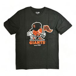 San Francisco Giants Black Cartoon Baseball Since 1958 Logo New Era T-Shirt