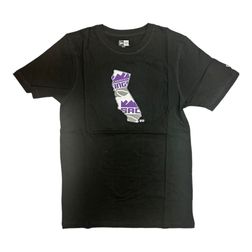 Sacramento Kings Black State Logo New Era T-Shirt