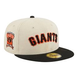 San Francisco Giants Off White Cord Classic New Era 59FIFTY Fitted Hat