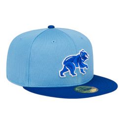 Chicago Cubs Light Blue 2024 Spring Training New Era 59FIFTY Fitted Hat